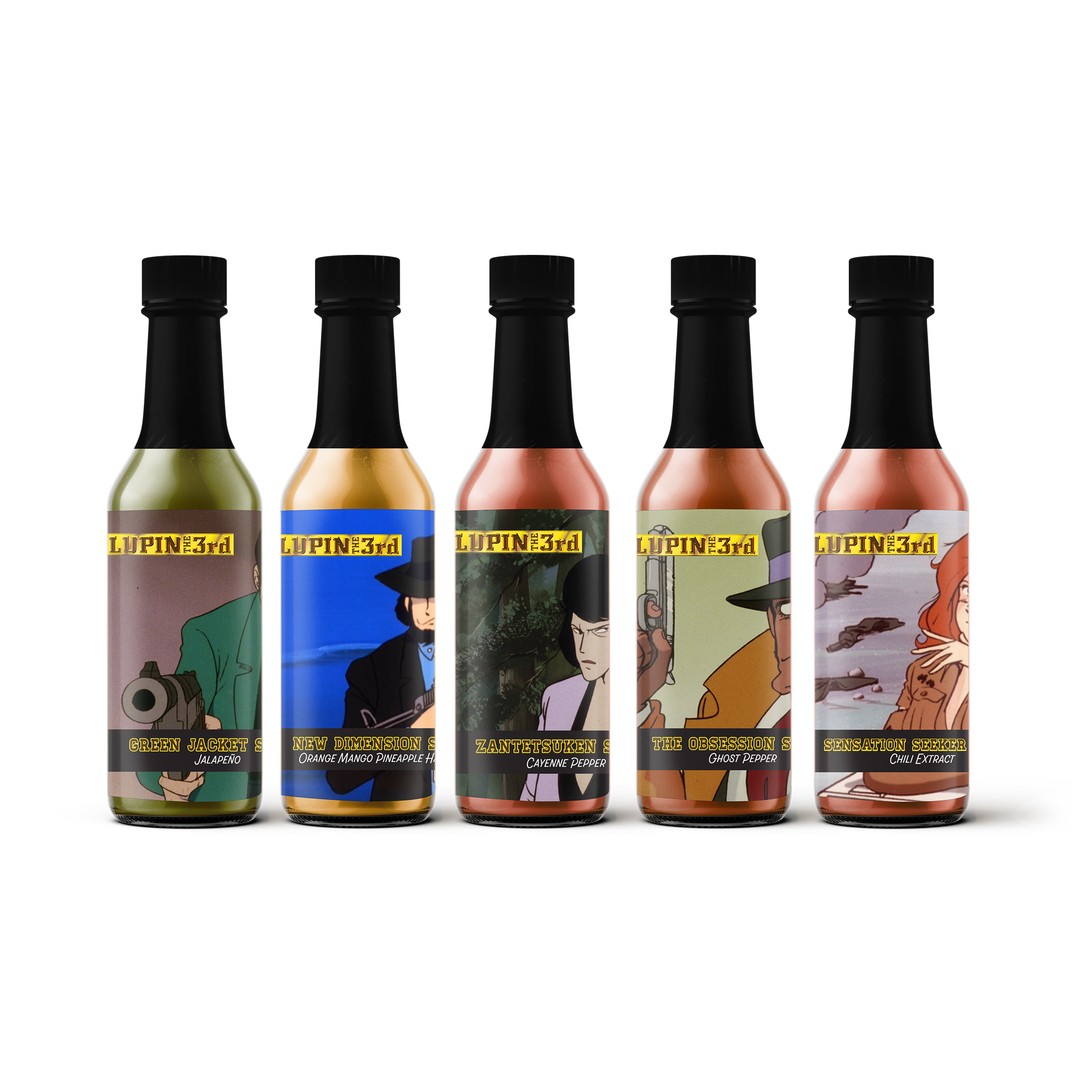 LUPIN THE 3rd Hot Sauce 5-Pack