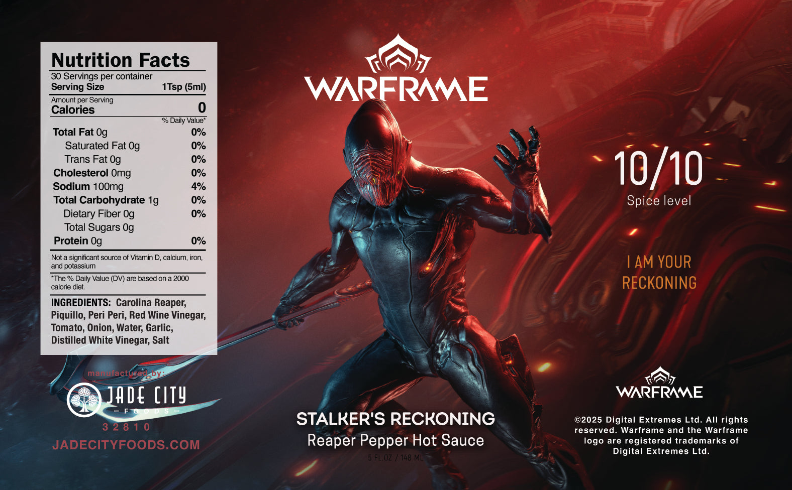 Warframe Stalker's Reckoning: Reaper Pepper Hot Sauce
