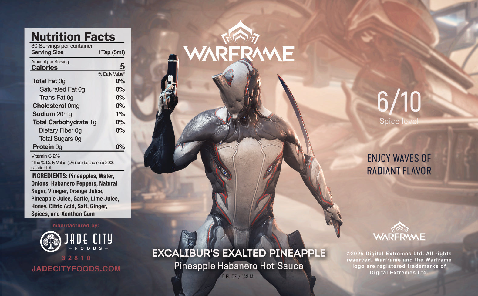 Warframe Excalibur's Exalted Pineapple: Pineapple Habanero Hot Sauce