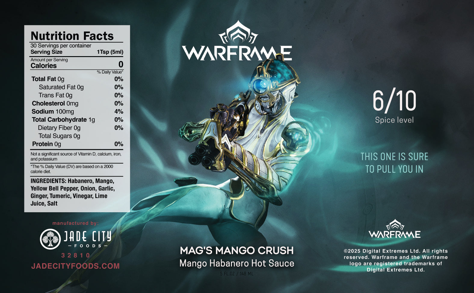 Warframe Mag's Mango Crush: Mango Habanero Hot Sauce