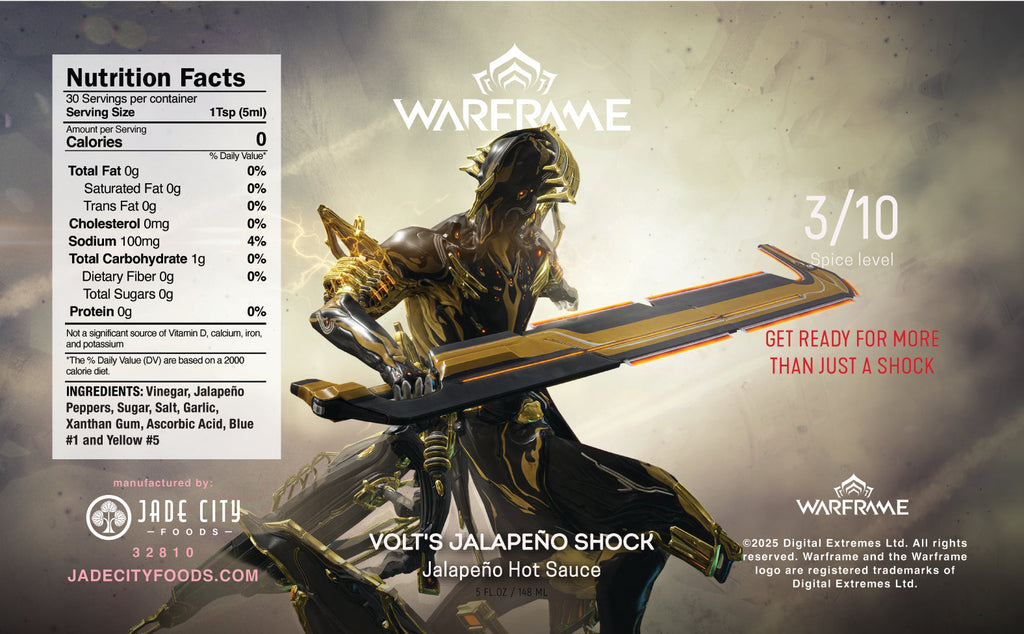 Warframe Volt's Jalapeño Shock: Jalapeño Hot Sauce