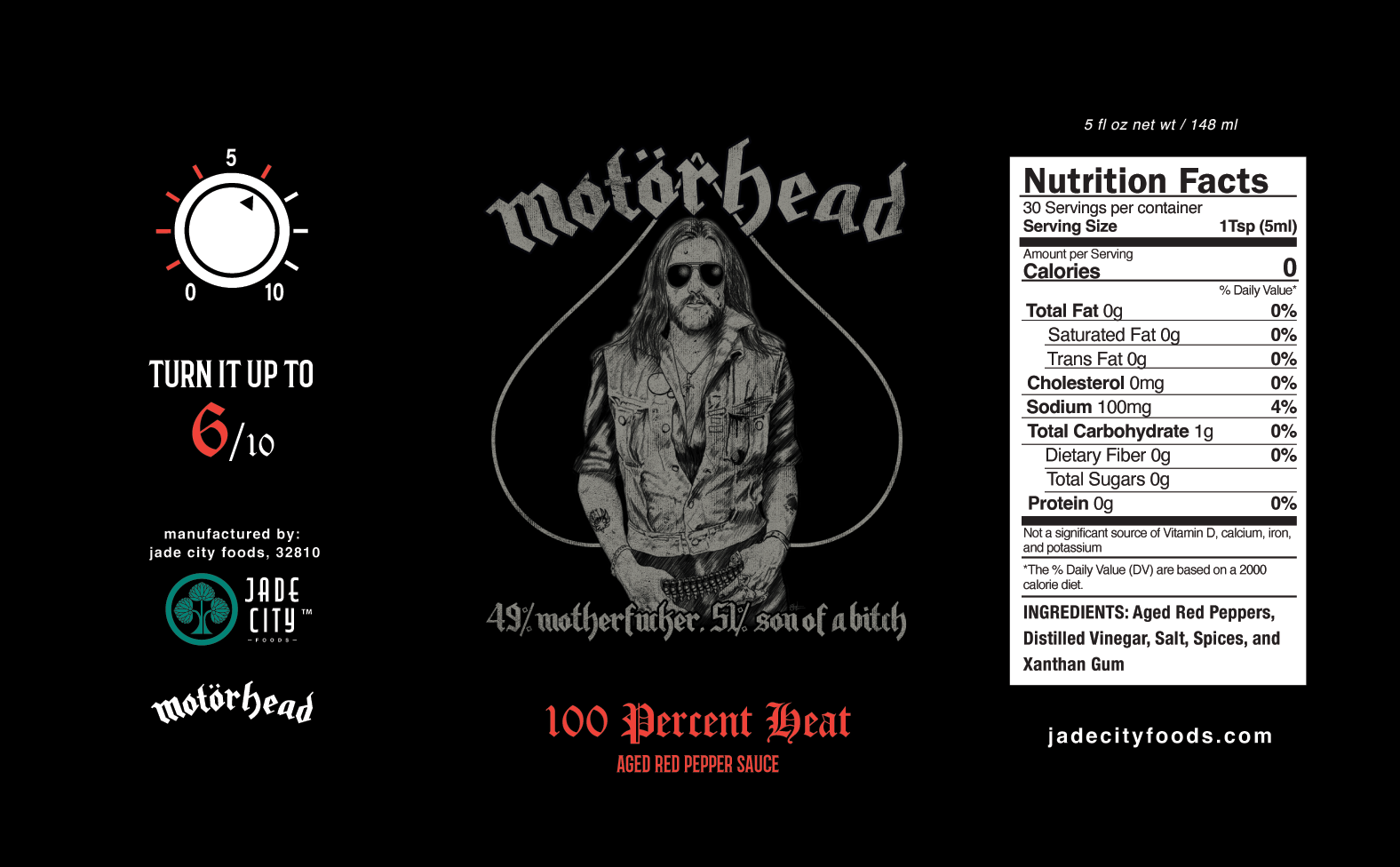 Motörhead 100% Heat : Aged Red Pepper Sauce