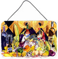 Crystal Hot Sauce with Fleur De lis and Wine Wall or Door Hanging Prints 8638DS812