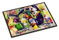 Crystal Hot Sauce with Camellia Beans and Black Skillet Doormat - 18x27 Decorative Floor Mat – Indoor/Outdoor Rug with Artistic Flair 8641MAT