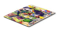 Crystal Hot Sauce with Camellia Beans and Black Skillet Mouse Pad, Hot Pad or Trivet 8641MP