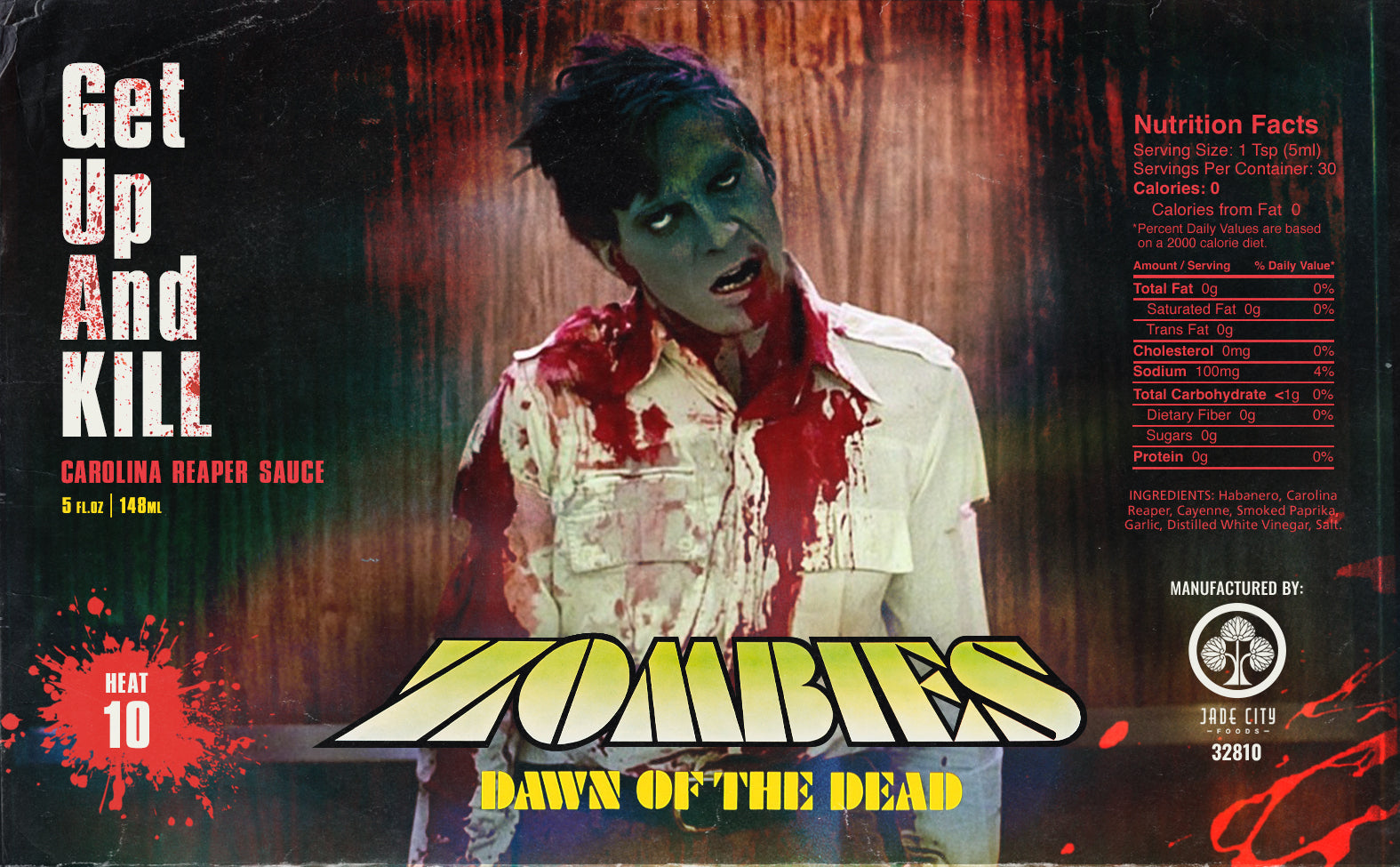 Dawn of the Dead Hot Sauce 5-Pack