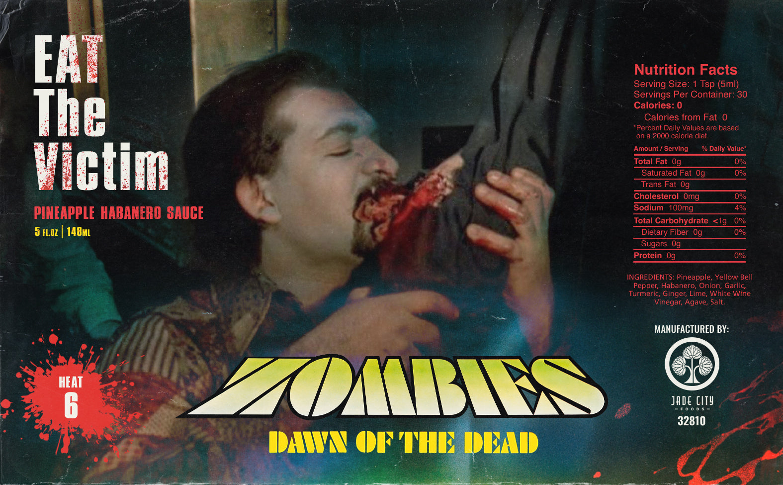 Dawn of the Dead Hot Sauce 5-Pack