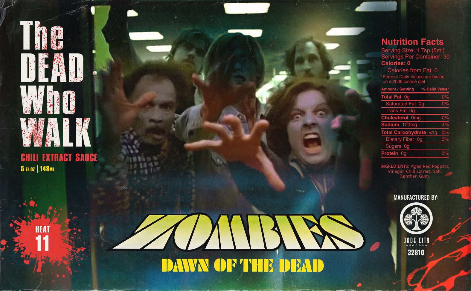 Dawn of the Dead Hot Sauce 5-Pack