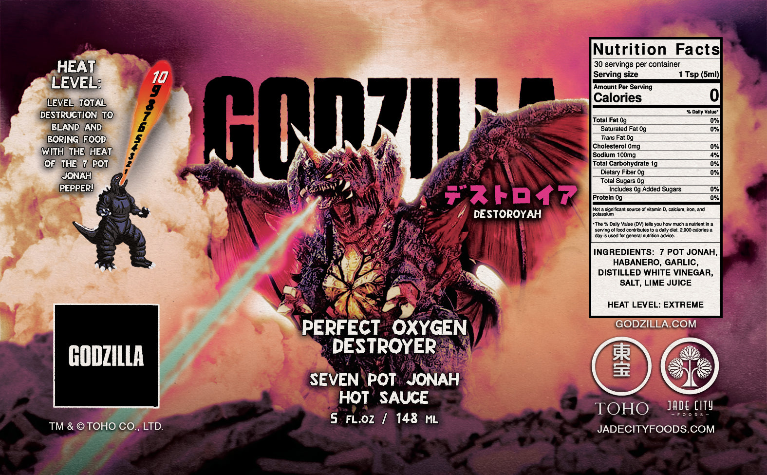 Godzilla Hot Sauce 5-Pack : Series 5