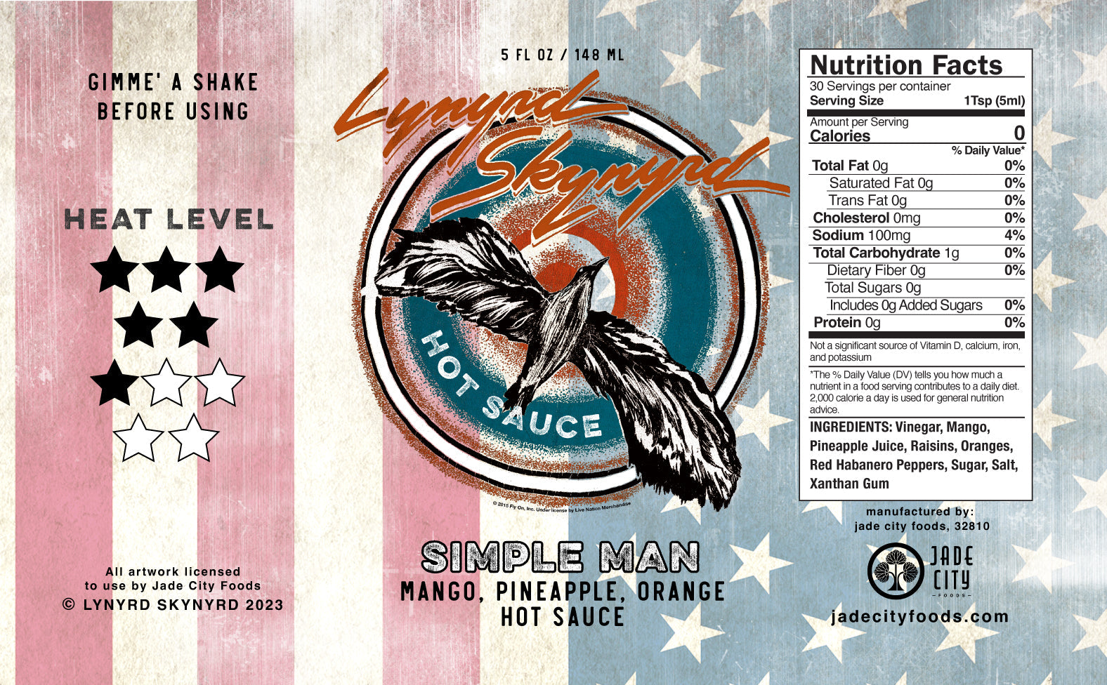 Lynyrd Skynyrd Hot Sauce 5-Pack