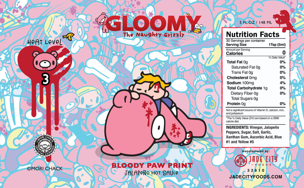 Gloomy the Naughty Grizzly Hot Sauce 5-Pack