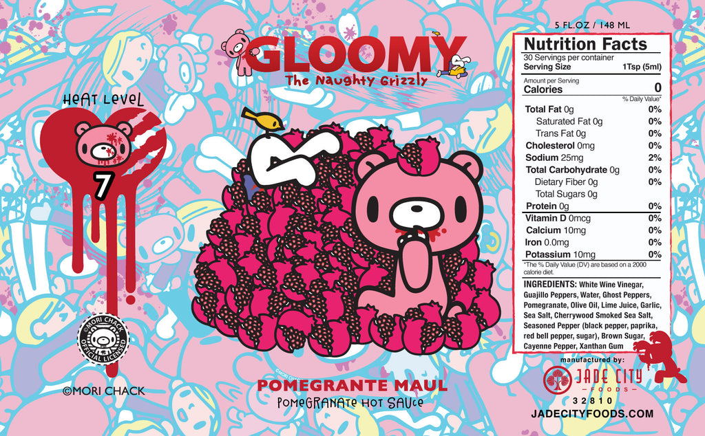 Gloomy the Naughty Grizzly Hot Sauce 5-Pack