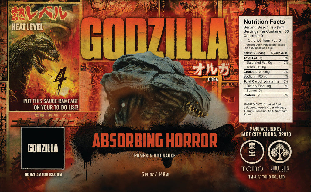 Godzilla Orga's Absorbing Horror : Pumpkin Hot Sauce