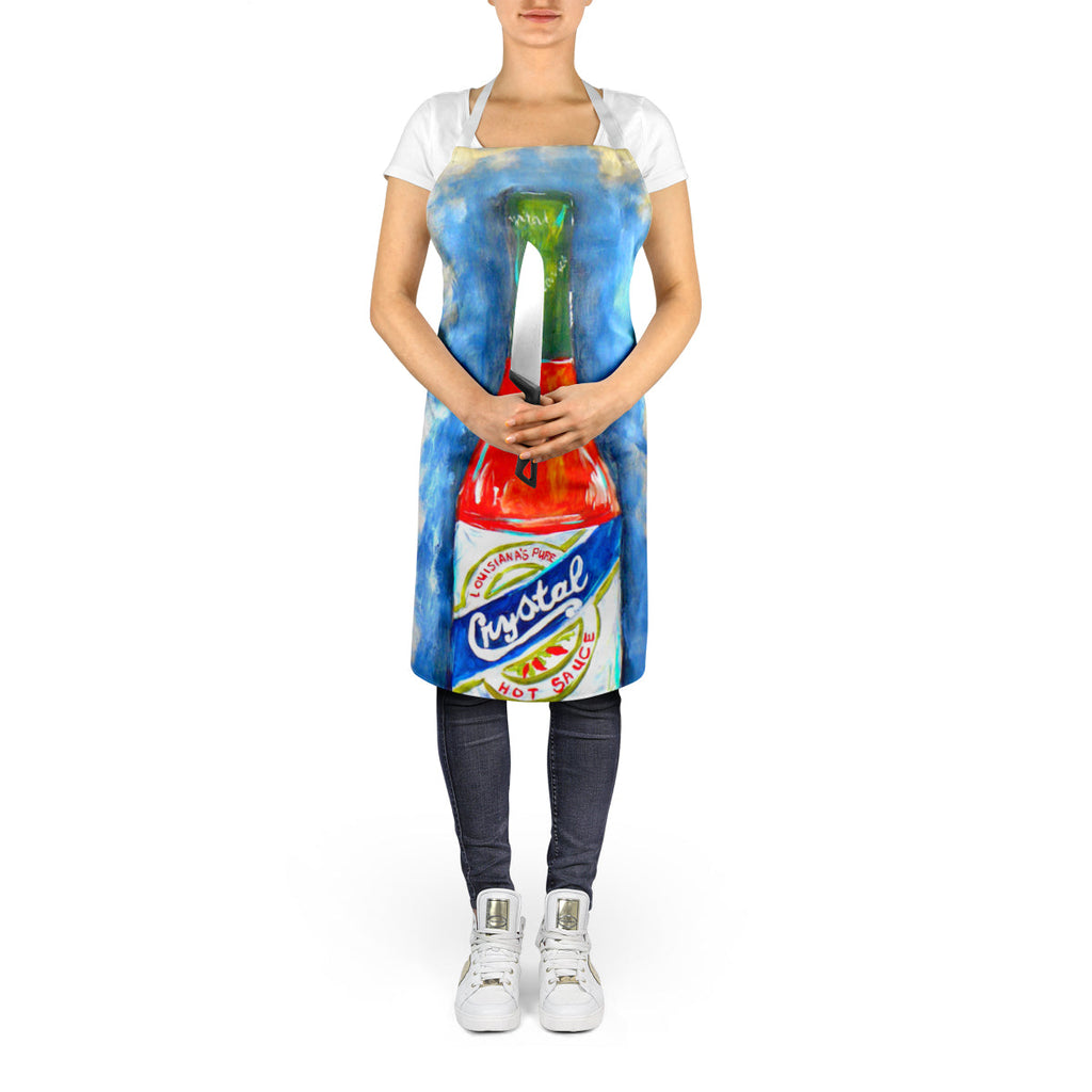 Hot Sauce Crystal Blue Apron – Artist-Designed Kitchen, BBQ & Craft Apron