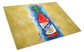 Hot Sauce Crystal Blue Glass Cutting Boards – Durable, Decorative Kitchen Art