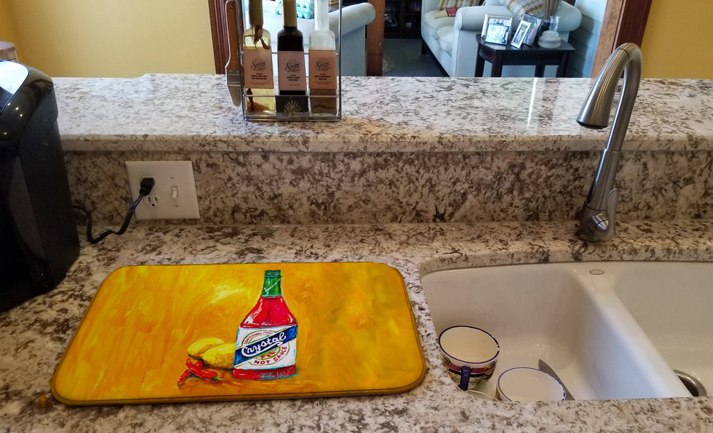 Got Sauce Hot Sauce Dish Drying Mat – Absorbent, Artistic Kitchen Essentials