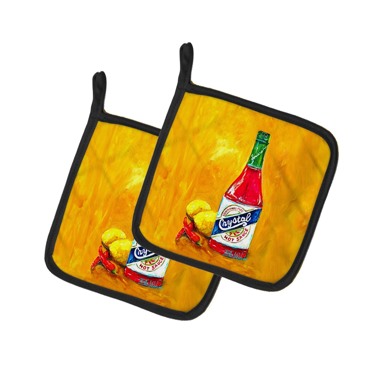 Got Sauce Hot Sauce Pot Holders - Set of 2 Decorative Kitchen Helpers | Made in the USA