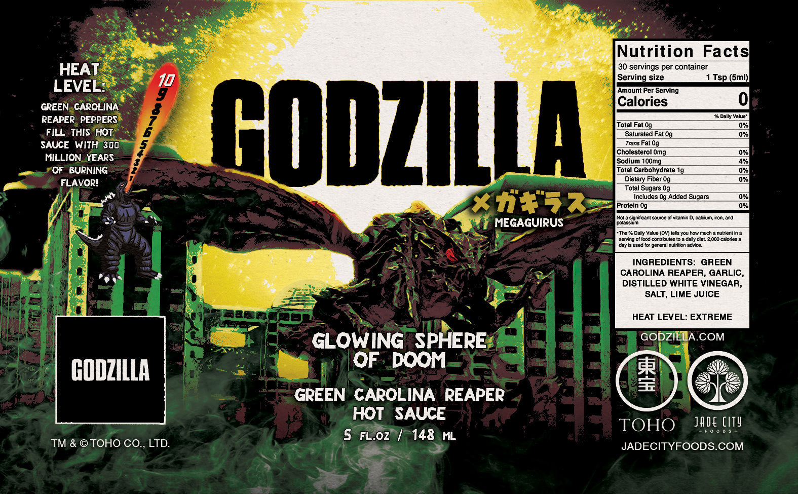 Godzilla Hot Sauce 5-Pack : Series 5