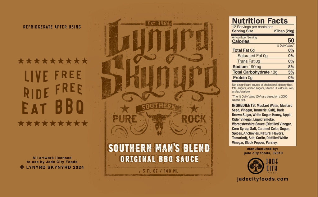 Lynyrd Skynyrd Southern Man's Blend Original BBQ Sauce