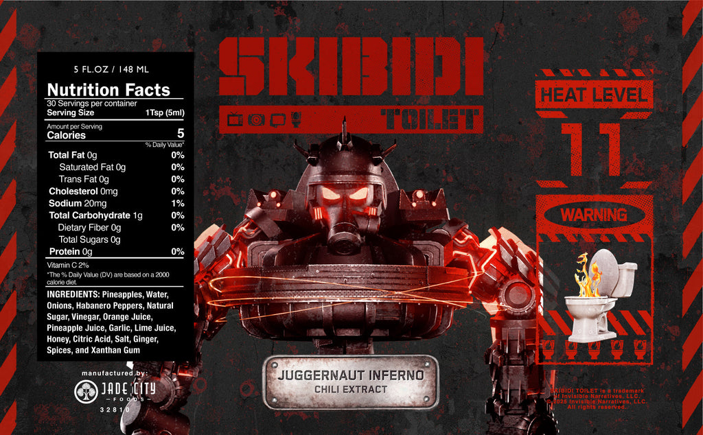 Skibidi Toilet Hot Sauce 5-Pack