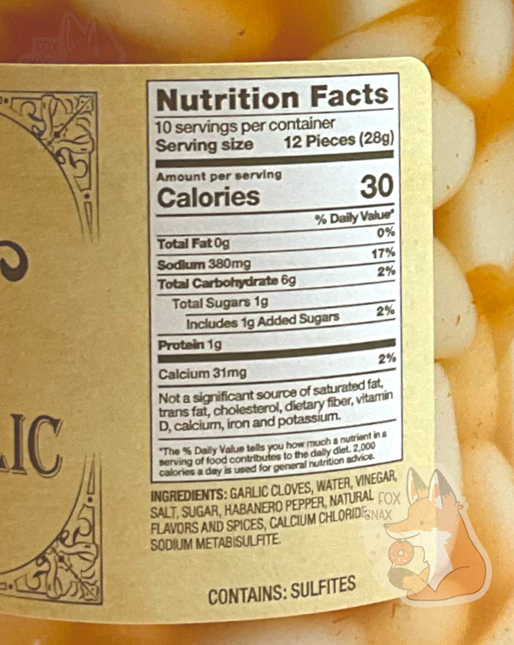 Buc-ee's Pickled Habanero Garlic